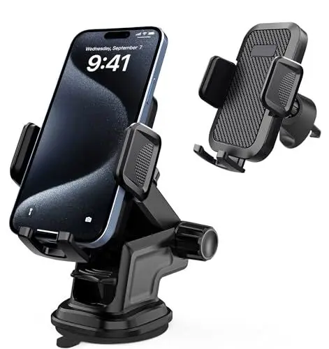 Produktbild: 3 in 1 Handyhalterung Auto,KFZ Handyhalter Lüftung&Saugnapf&Armaturenbrett,Handy Halterung Pkw LKW für Samsung Galaxy S23 S24 S22 Plus S21 FE 5G S20,A54 5G A34 A14 A53 A52 A52S A55 A35 A15 A33 A23 A13