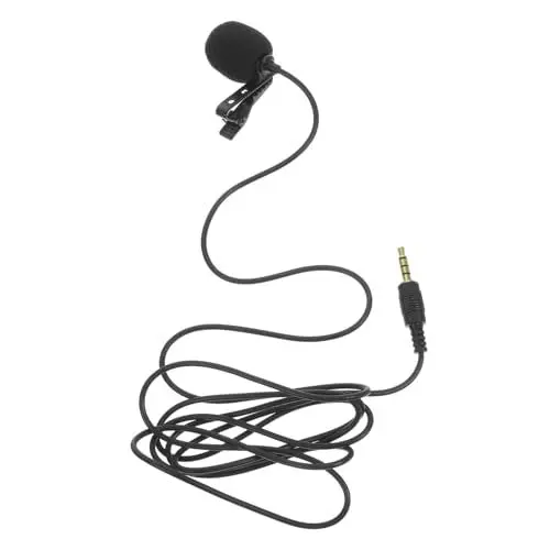 Produktbild: Mikikit Ansteckmikrofon Für Videoaufnahmen Kleines Lavaliermikrofon -mikrofon Für Telefon Clip-mikrofon Hemdmikrofon Für Kamera
