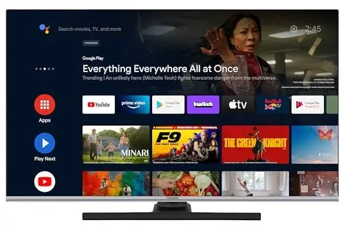 Produktbild: TELEFUNKEN 43 Zoll QLED Fernseher/Android TV (4K UHD Smart TV, HDR Dolby Vision, Dolby Atmos, Triple-Tuner) QU43AN900M