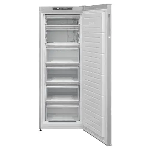 Produktbild: TELEFUNKEN Gefrierschrank | Tiefkühlschrank groß | 188 Liter Nutzinhalt | Freistehend | 4-Sterne-Gefrierraum | leise 40 dB | Türanschlag wechselbar | KTFG15421FS2 silber