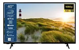 Produktbild: TELEFUNKEN XF40SN550S 40 Zoll Fernseher/Smart TV (Full HD, HDR, Triple-Tuner) - Inkl. 6 Monate HD+ (2023), Schwarz