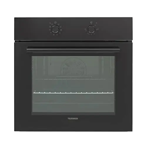 Produktbild: Telefunken ECB65A-B Einbaubackofen ohne Kochfeld, 65 Liter, 10 Betriebsarten, Autark, Dampfreinigung, 2-fach Verglasung, Umluft, 60 cm Backofen