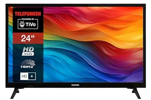 Produktbild: Telefunken Fernseher 24 Zoll Smart TV powered by TiVo (HD-ready, HDR, Triple-Tuner, 6 Monate HD+ inkl.) XH24TO550S