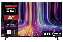 Produktbild: Telefunken QLED Fernseher 65 Zoll Smart TV powered by TiVo (4K UHD, HDR Dolby Vision, Dolby Atmos, Triple-Tuner, 6 Monate HD+ inkl.) QU65TO750S
