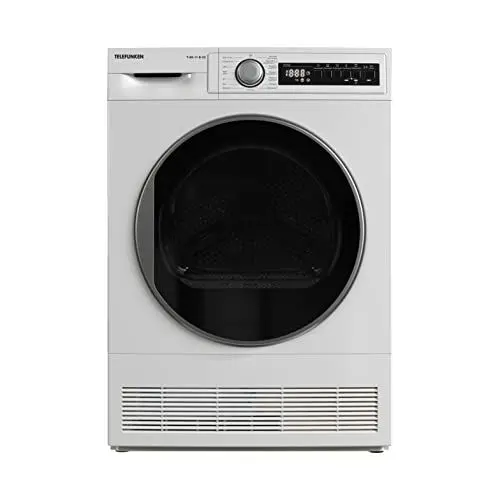 Produktbild: Telefunken T-K8-11-B-V2 Trockner, 8kg Kondenstrockner mit 15 Programmen, Knitterschutz & Trommelreversierung, weiß