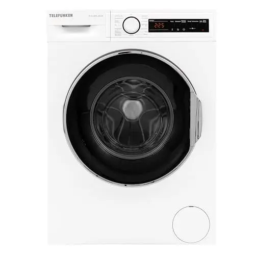 Produktbild: Telefunken W-8-1400-A0-W Waschmaschine 8 kg | Frontlader | 1400 U/Min | Energieklasse A | Dampffunktion | AquaStop | Überlaufschutz | 15 Programme | BLDC Motor | weiß