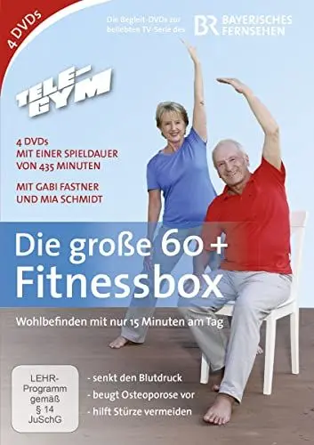 Produktbild: TELE-GYM Die große 60+ Fitnessbox (4 DVDs)