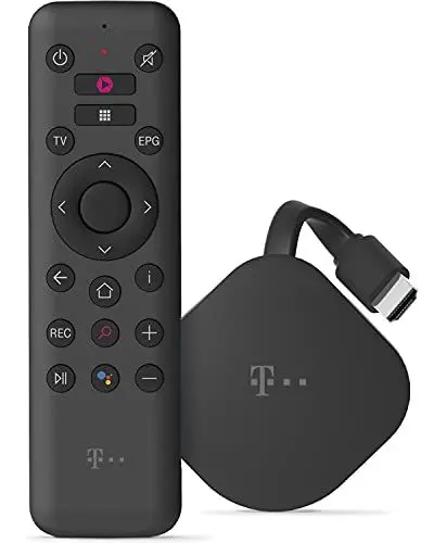 Produktbild: Telekom MagentaTV Stick schwarz 4K UHD HDMI Streaming Bluetooth Fernbedienung