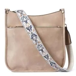 Produktbild: Telena Damen Schultertasche Klein, PU Leder Handtasche Damen Umhängetasche Klein Hobo Bag für Frauen Crossbody Bag mit Abnehmbarer Schultergurt,Zimt hellbraun