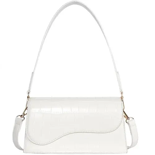 Produktbild: Telena Damen Umhängetasche, Crossbody Schultertasche aus PU Leder, Schultertasche klein für Damen mit 2 Umhängetaschen mit abnehmbarem Riemen