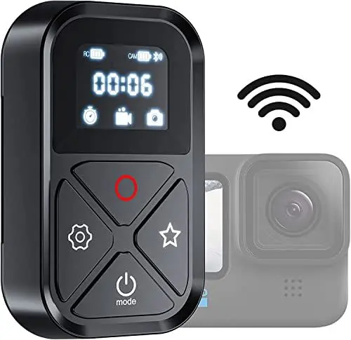 Produktbild: TELESIN Bluetooth Wireless Fernbedienung für GoPro 13/12/11/10/9/8-80m Lange Reichweite, Steuerung 5-Kameras gleichzeitig, LED Hintergrundbeleuchtung Bildschirm, für Shooting, Reisen, Vlogger