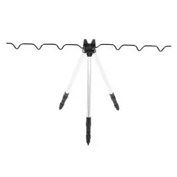 Produktbild: Teleskopisches Dreieckiges Angelsichelgestell aus Aluminiumlegierung, Tripod für Angelrute Teleskopischer, Angelrutenhalter für Alle Angelruten Geeignet