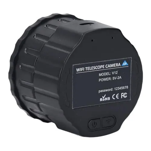 Produktbild: Teleskop-Okularkamera, 4 MP HD Elektronisches Okular für 0,94–1,97 Zoll Mikroskop, Spektiv, Astrofotografie, Fernglas, Echtzeitbetrachtung, Fotoaufnahme, Videoaufzeichnung (64GB)