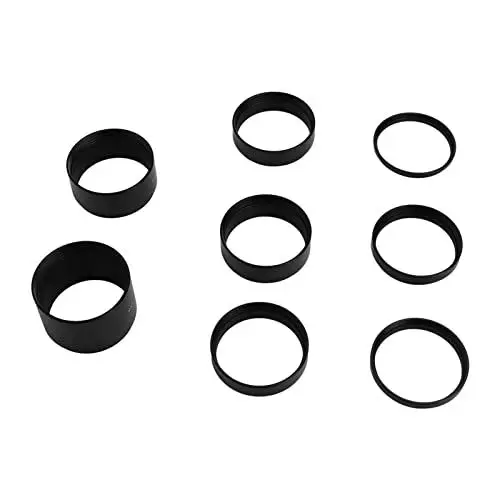Produktbild: Teleskop-Verlängerungsrohr-Set,8 Stück M48 X 0,75 Brennweiten-Verlängerungsrohr-Set 3 5 7 10 12 15 20 30 Mm Verlängerungsring Erweiterungsring für die astronomische Teleskopfotografie