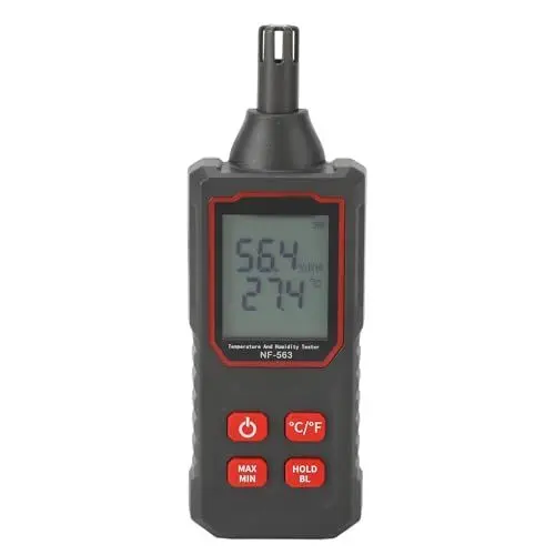 Produktbild: Temperatur- und Luftfeuchtigkeitsdetektor NF-563 Elektronisches Digitales Temperatur- und Luftfeuchtigkeitsmessgerät für den Innenbereich mit Hoher Genauigkeit