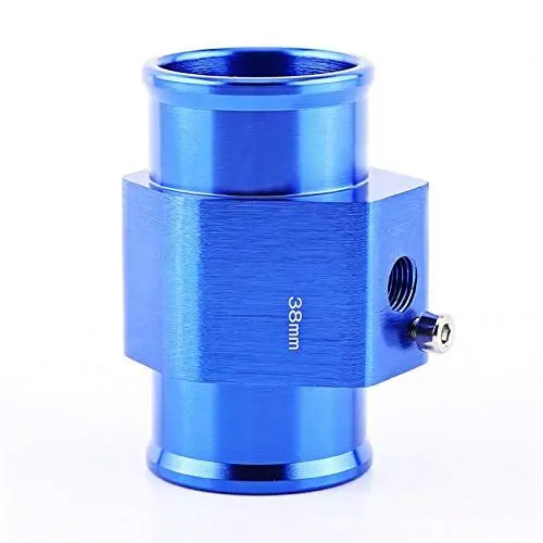 Produktbild: Temperaturanzeige-Verbindungsrohr, Akozon Auto-Wassertemperatur-Verbindungsrohr-Sensor-Messgerät-Kühlerschlauch-Adapter mit Schlauchklemmen(38mm)