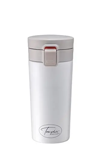 Produktbild: TEMPLUX Travel Mug Thermo-Kaffee-Isolierbecher | Fassungsvermögen: 380 ml | hält 8h heiß/ 12h kalt | auslaufsicher | (weiß)