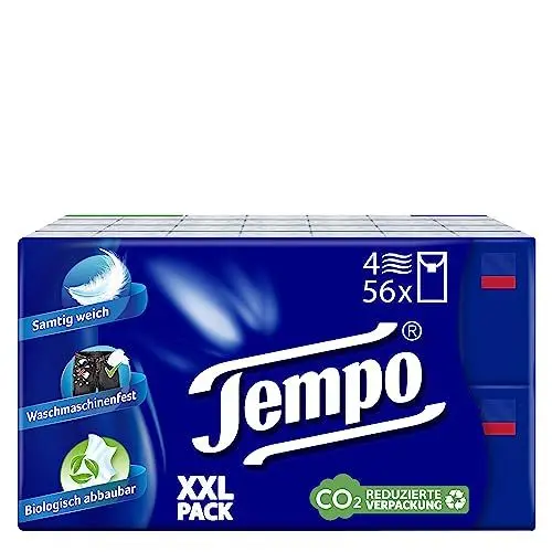 Produktbild: Tempo tissue Limited Edition - 6 packs of 56x10 tissues each - Velvety soft and biodegradable