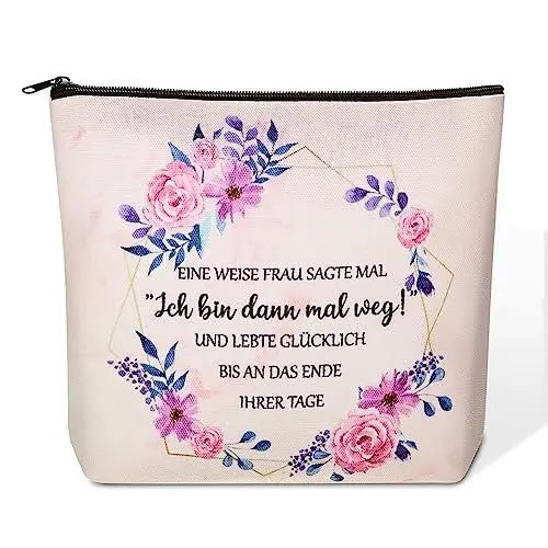 Produktbild: Tenare Abschiedsgeschenk für Kollege Kosmetiktasche Schminktasche Make Up Tasche für Frauen Abschied Kollege Geschenk für Zurücktreten Ruhestand Weihnachten