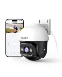 Produktbild: Tenda Überwachungskamera Aussen WiFi, 2K WLAN Kamera Outdoor mit Nachtsicht in Farbe, 2-Wege Audio, Personenerkennung & Bewegungserkennung, Ton und Lichtalarm, Kompatibel mit Alexa, CH3 V2.0
