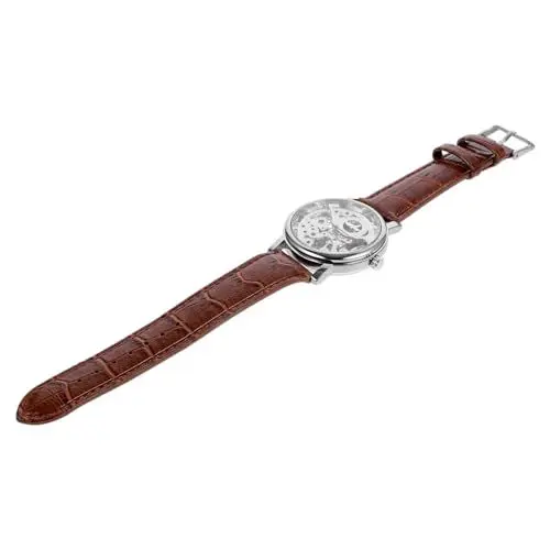 Produktbild: TENDYCOCO Herren Edelstahl Manuelle Mechanische Uhr Runde Zifferblatt 036 Armbanduhr