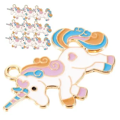 Produktbild: TENDYCOCO 10St schmuckherstellung schmuck machen Armbandanhänger selber machen Schmuck-Anhänger-Charms Kleine Schmuckanhänger Anhänger für die Herstellung von Halsketten Legierung