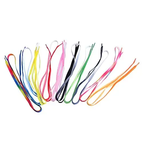 Produktbild: TENDYCOCO 11 Paare Schnürsenkel Mit Farbverlauf Transparente Schnürsenkel Farbige Schnürsenkel Turnschuhe Schnürsenkel Dekorative Schnürsenkel Regenbogen-schuhriemen Polyester