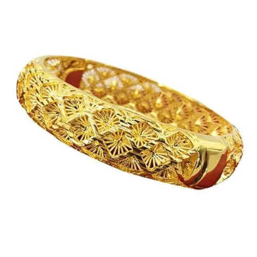 Produktbild: TENDYCOCO 1Stk Armreif frauen armbänder Armband für Frauen Armband aus Sterlingsilber dickes Goldarmband vergoldetes Armband gold bracelet kupfer armband Modisches Armband Golden