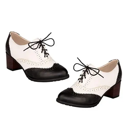 Produktbild: TENDYCOCO 1 Paar Damen Schuhe Mit Tiefem Mund Und Hohen Absätzen Stiefeletten Für Damen Elegante Blockabsätze Für Damen Elegante Weiße Absätze Für Damen Riemchen Blockabsätze Für Damen