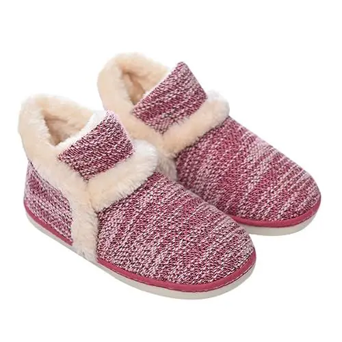 Produktbild: TENDYCOCO 1 Paar Rutschfeste Baumwoll Hausschuhe Lustige Hausschuhe Ugs Für Damen Hausschuhe Mädchen Hausschuhe Hausschuhe Outdoor Hausschuhe Loafer Hausschuhe Material Rot