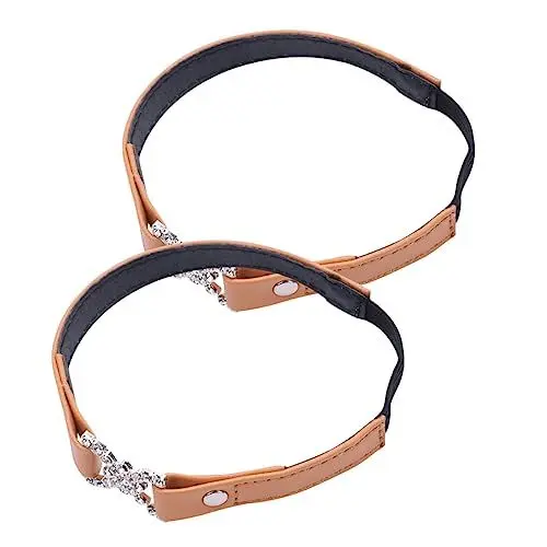 Produktbild: TENDYCOCO 1 Paar faule Schnürsenkel Fersenhalter für Damenschuhe Riemen für Anti lockerer Schuhriemen women shoes damensneakerschuhe heels Anti fallende Schnürsenkel abnehmbare Schuhriemen