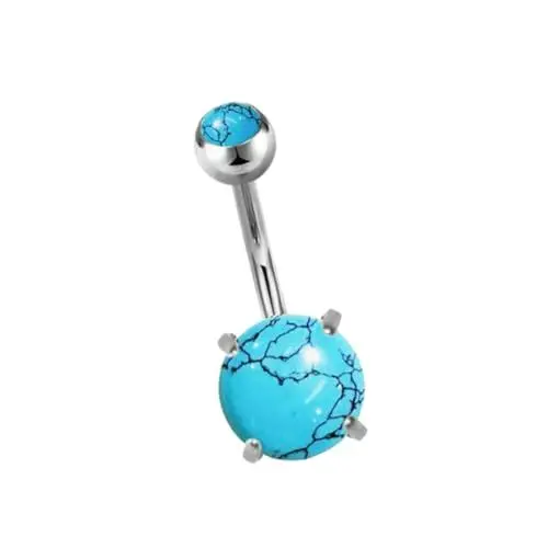 Produktbild: TENDYCOCO 1 Stück Bauchnabelring Piercing-Schmuck Bauchnagel aus Zirkon Körpernabelringe frauen schmuck piercing ring bauchnabel ring Bauchnabel-Ring Piercing-Ring Schnalle Bauchnabel Silver