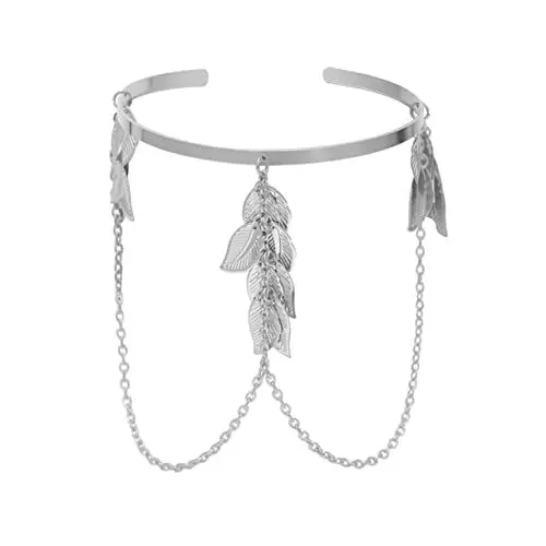 Produktbild: TENDYCOCO 1 Stück Geometrische Blatt Quasten Kettenanhänger Armbinde Lounge Outfit Lässige Kleider Makelloses Detailliertes Kunsthandwerk Arm Armband Schlichtes Design Arm Armband