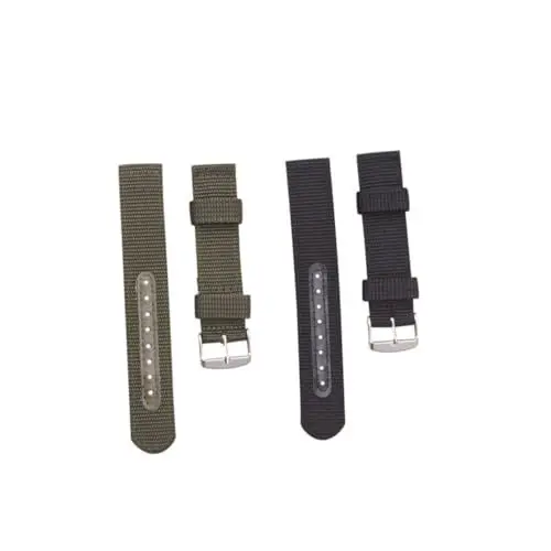 Produktbild: TENDYCOCO 2 Stück 22 Uhrenarmband Atmungsaktives Armband Uhrenarmbänder Für Herrenuhren Uhrenzubehör Minimalistische Herrenuhr Stilvolles Armband Ersatzarmband Für S3 Armband Schwarz