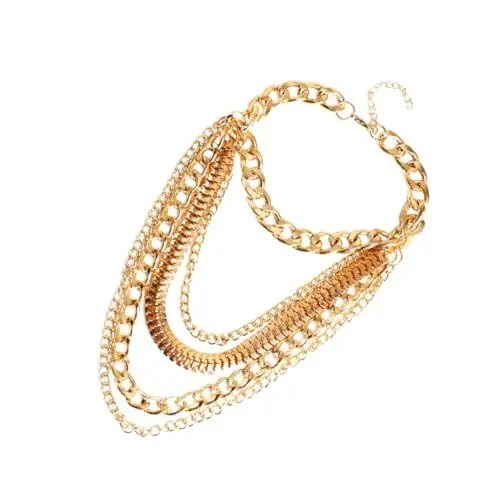Produktbild: TENDYCOCO 2 Stück Punk Fußkettchen Mit Golddekor Knöchelarmbänder Kette Punk Knöchelschmuck Goldquaste Knöchelkette Fußkettchen Dekor Goldfußkettchen Goldbesatz Fransenbesatz
