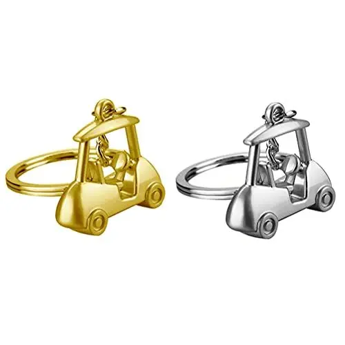 Produktbild: TENDYCOCO 2st Autos Chl Üssel Anhänger Ansehen Liebhaber Schlüsselanhänger Handschuh Schlüsselanhänger Geschenk Für Golfspieler Golfer-schmuck-geschenk Sport Metall Vati Werbeartikel