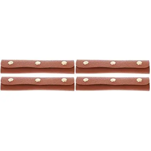 Produktbild: TENDYCOCO 4 Stück Handschuhe Schultergurte Für Taschen Tragegriff Aus Leder Koffergriff Gürtel Griffabdeckung Für Handtaschen Taschengriffschutz Handtaschengriff Pu-Leder Bote Trageriemen