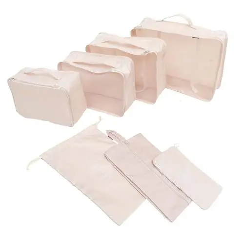 Produktbild: TENDYCOCO 7St Reise-Aufbewahrungstasche Koffertaschen Reiseveranstalter Gepäckorganisatorwürfel Verpackungsorganizer für Gepäck Packwürfel für Handgepäck 290t doppelseitiger Twill-Stoff