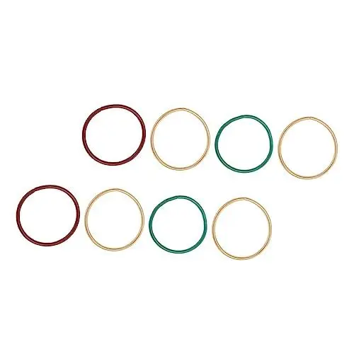 Produktbild: TENDYCOCO 8 Stück Federstahl Ringspielzeug Federarmbänder Stapelbares Armband Feder Handgelenkkette Stahlarmbänder Armbänder Gelee Armbänder Ringe Handgelenkdekoration