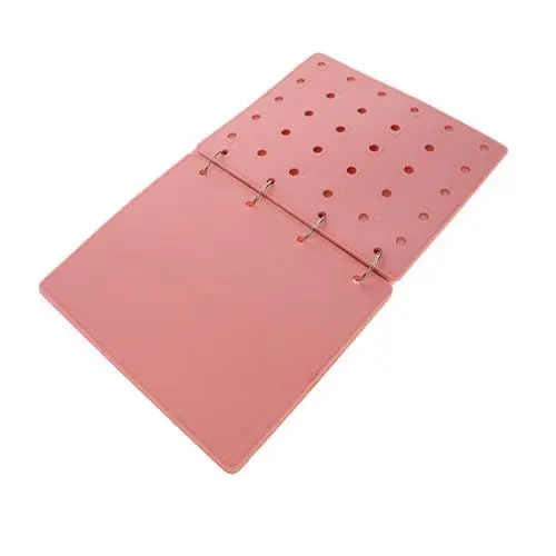 Produktbild: TENDYCOCO Aufbewahrungsbuch für Filzabzeichen Pin-Ordner für Sammler Abzeichen-Anzeigeseiten Abzeichentafel Schmuckpräsentation Abzeichen-Anzeigealbum Pin-Anzeigeseiten gefühlt Rosa