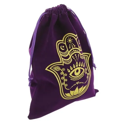 Produktbild: TENDYCOCO Beutel mit Kordelzug Kopfhörer Taschen Geschenkbeutel Schmuck-Organizer aufbewahrungssack storage pockets geschenksack Geschenktüte dekorative Aufbewahrungstasche Samt Violett