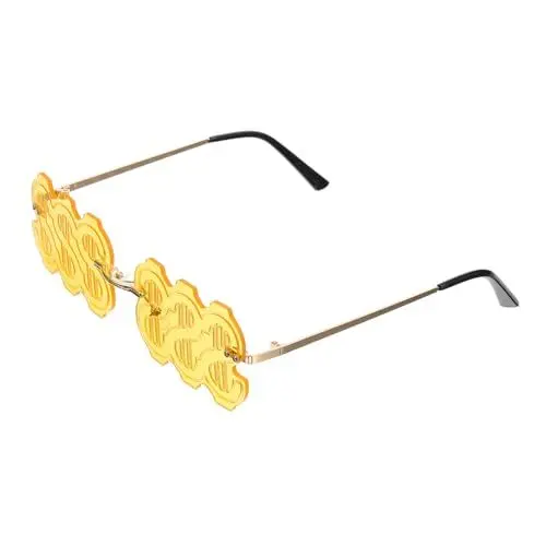 Produktbild: TENDYCOCO -Brille faschingsbrille karnevalsbrille Party-Accessoire coole Brille Partybrille für Damen schnapsgläser Spaß sonnenbrille frauen 90er Sonnenbrille für Damen Metallgestell