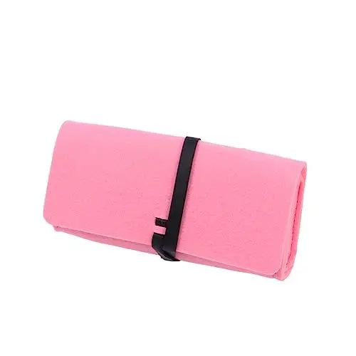 Produktbild: TENDYCOCO Brillentasche Bunte Sonnenbrille Brillenetui Aus Filz Aufbewahrungstasche Für Brillen Brillenetuis Sonnenbrillenbeutel Tragbares Brillenetui Schrubbmütze Damen Koffertasche Rosa