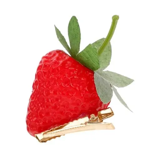 Produktbild: Obst-haarschmuck Für Mädchen Erdbeer-haarspange Stilvolle Haarspange Für Frauen