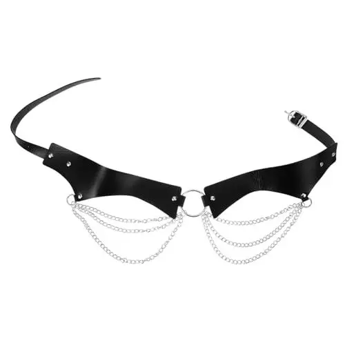 Produktbild: TENDYCOCO Metall Taillenkettengürtel Punk Kettengürtel Kettengürtel Taillengürtel Punk Gürtelschnalle Körperketten Für Frauen Punk Accessoires Gürtelkette Damen Punk Gürtel
