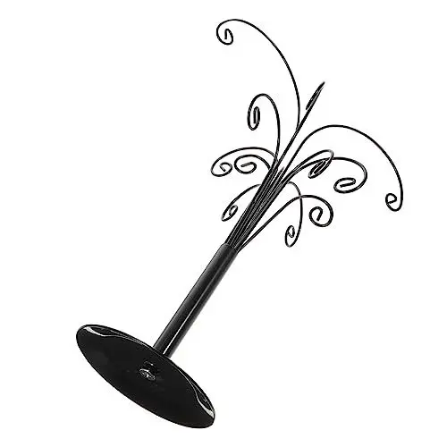 Produktbild: SOLUSTRE Schmuckständer Augenförmiges Schmuckdisplay Ohrringe Displayhalter Eiserner Ohrringturm Schmuck Baum Halloween-süßigkeiten Schmuck Organizer Ohrstecker Eisen Container Zubehör