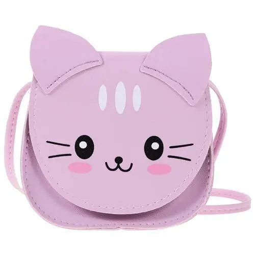 Produktbild: TENDYCOCO Umhängetasche Für Süßes Katzenzeug Handtasche Für Kleine Mädchen Handtaschen Für Kleine Mädchen Tween-girls Trendige Sachen Süße Kleine Modellieren Geldbörse Violett Kind