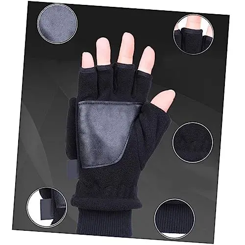 Produktbild: TENDYCOCO Herren Warme Handschuhe Winddichte Outdoor Fäustlinge Mit Knopf Der Fäustling