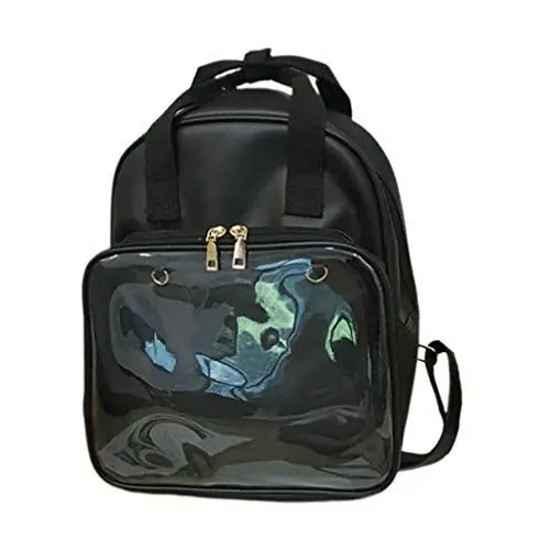 Produktbild: TENDYCOCO klarer rucksack ita tasche diy transparenter schulrucksack pvc bookbag für frauen mädchen