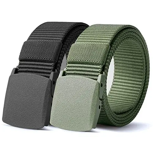Produktbild: TENINE Taktischer Gürtel, Unisex Gürtel Nylon Canvas Belt, Taktisch Gürtel Schwerlast Militär Nylon Web Gurt Riggers Belt